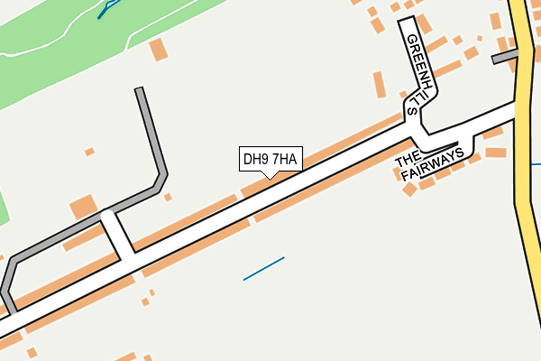 DH9 7HA map - OS OpenMap – Local (Ordnance Survey)