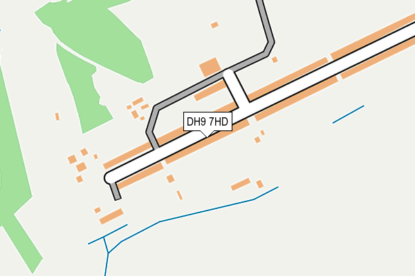 DH9 7HD map - OS OpenMap – Local (Ordnance Survey)