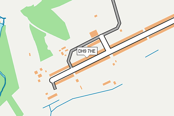 DH9 7HE map - OS OpenMap – Local (Ordnance Survey)