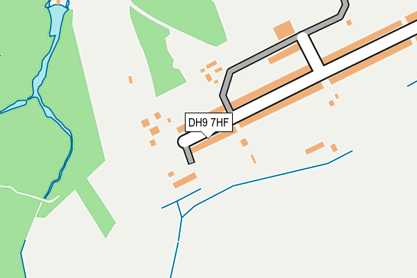 DH9 7HF map - OS OpenMap – Local (Ordnance Survey)