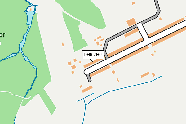 DH9 7HG map - OS OpenMap – Local (Ordnance Survey)