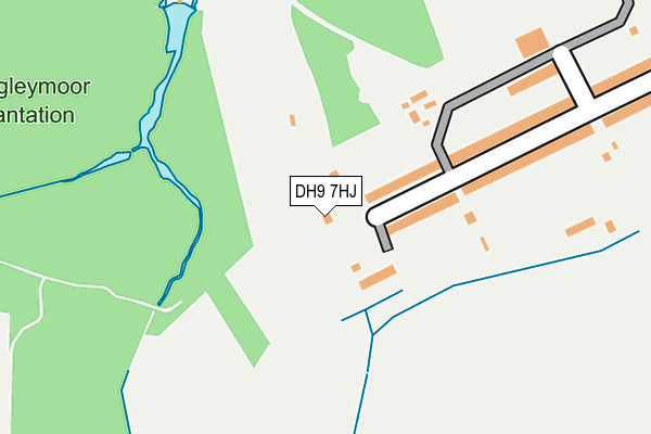 DH9 7HJ map - OS OpenMap – Local (Ordnance Survey)