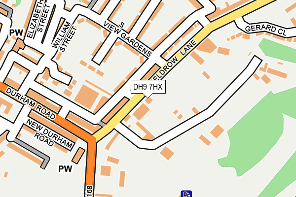 DH9 7HX map - OS OpenMap – Local (Ordnance Survey)