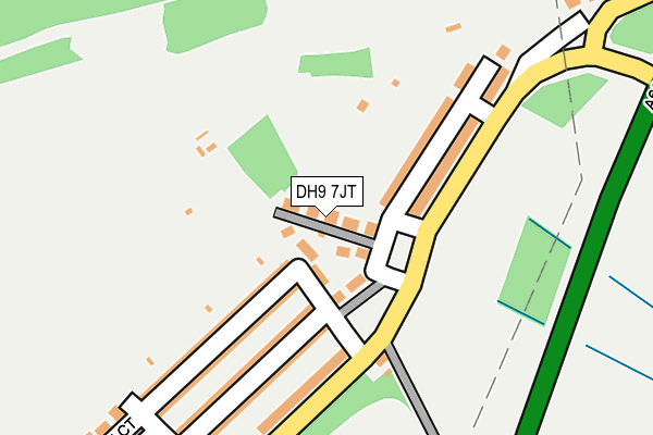 DH9 7JT map - OS OpenMap – Local (Ordnance Survey)
