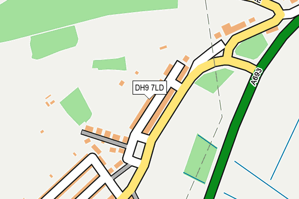 DH9 7LD map - OS OpenMap – Local (Ordnance Survey)