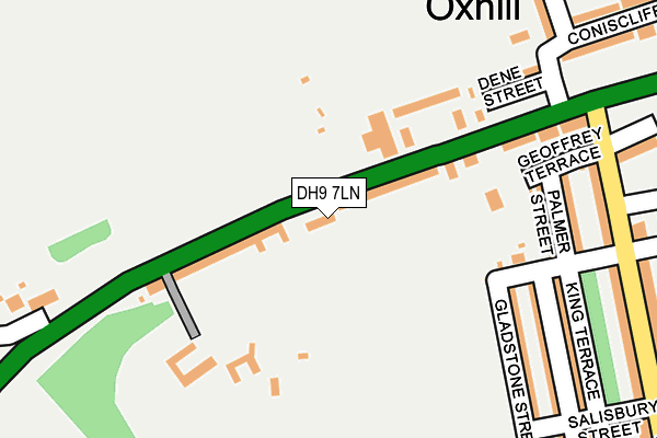 DH9 7LN map - OS OpenMap – Local (Ordnance Survey)