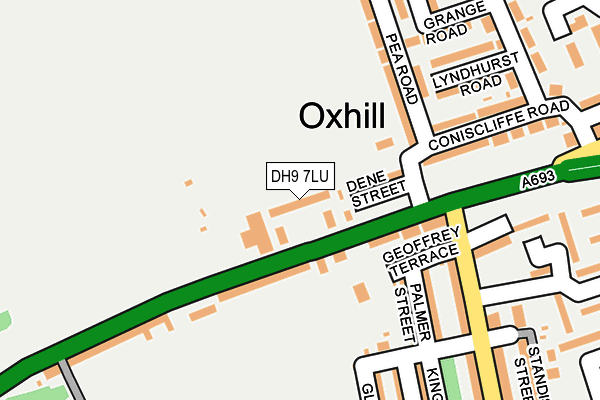 DH9 7LU map - OS OpenMap – Local (Ordnance Survey)