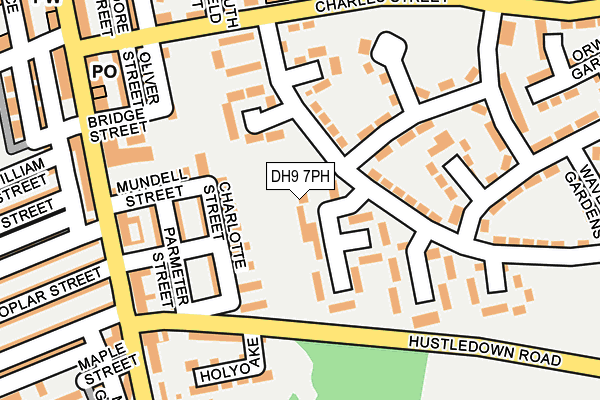 DH9 7PH map - OS OpenMap – Local (Ordnance Survey)