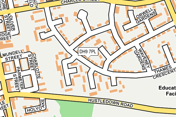 DH9 7PL map - OS OpenMap – Local (Ordnance Survey)