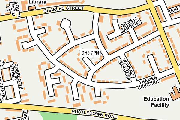 DH9 7PN map - OS OpenMap – Local (Ordnance Survey)