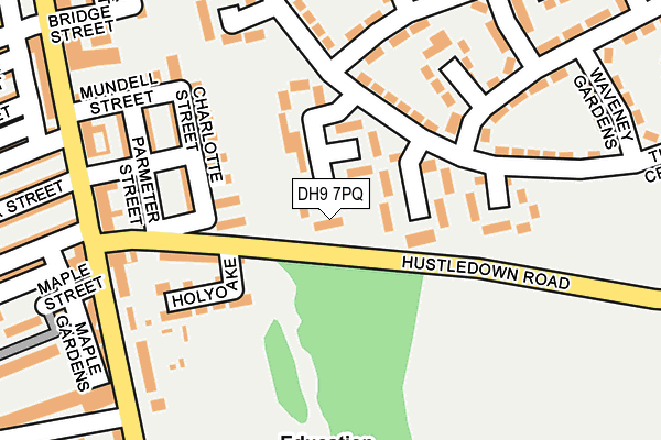 DH9 7PQ map - OS OpenMap – Local (Ordnance Survey)