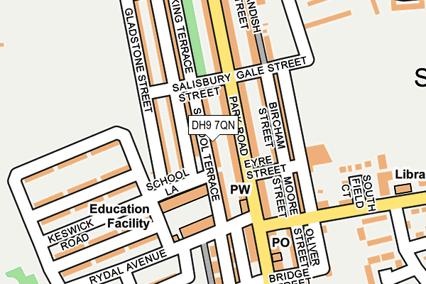 DH9 7QN map - OS OpenMap – Local (Ordnance Survey)