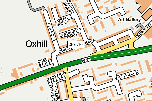 DH9 7RF map - OS OpenMap – Local (Ordnance Survey)