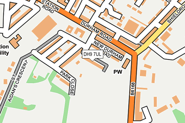 DH9 7UL map - OS OpenMap – Local (Ordnance Survey)