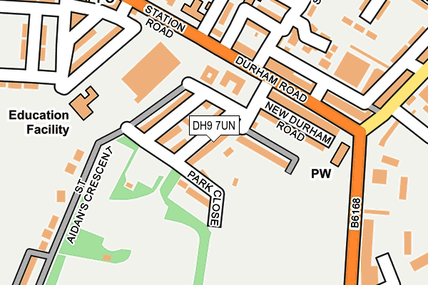 DH9 7UN map - OS OpenMap – Local (Ordnance Survey)