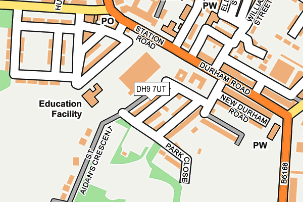 DH9 7UT map - OS OpenMap – Local (Ordnance Survey)