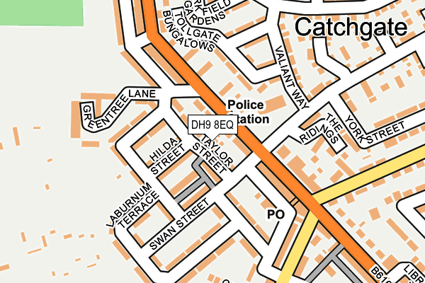 DH9 8EQ map - OS OpenMap – Local (Ordnance Survey)