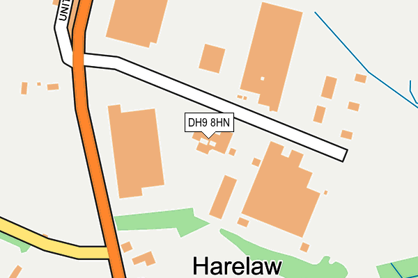 DH9 8HN map - OS OpenMap – Local (Ordnance Survey)