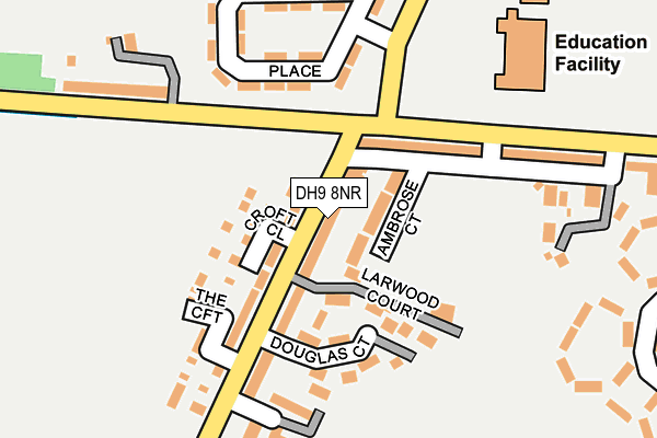 DH9 8NR map - OS OpenMap – Local (Ordnance Survey)