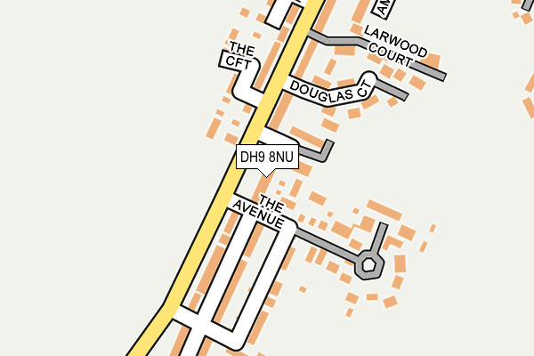 DH9 8NU map - OS OpenMap – Local (Ordnance Survey)