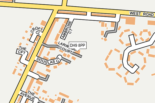 DH9 8PP map - OS OpenMap – Local (Ordnance Survey)