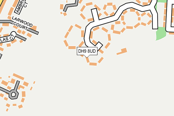 DH9 8UD map - OS OpenMap – Local (Ordnance Survey)