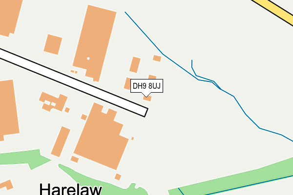 DH9 8UJ map - OS OpenMap – Local (Ordnance Survey)