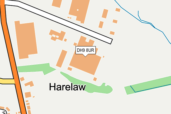 DH9 8UR map - OS OpenMap – Local (Ordnance Survey)