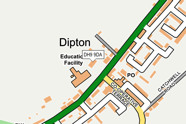 DH9 9DA map - OS OpenMap – Local (Ordnance Survey)