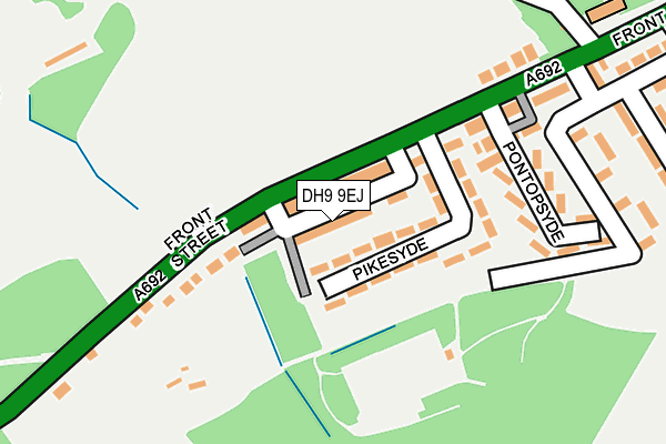 DH9 9EJ map - OS OpenMap – Local (Ordnance Survey)