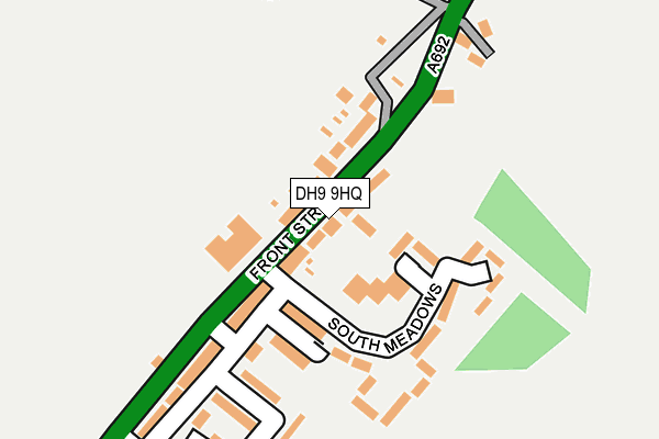 DH9 9HQ map - OS OpenMap – Local (Ordnance Survey)