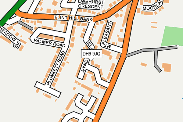 DH9 9JQ map - OS OpenMap – Local (Ordnance Survey)