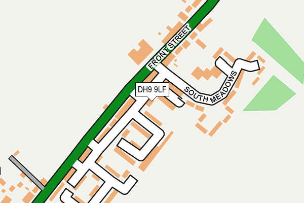 DH9 9LF map - OS OpenMap – Local (Ordnance Survey)