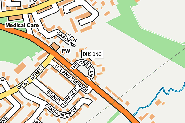 DH9 9NQ map - OS OpenMap – Local (Ordnance Survey)