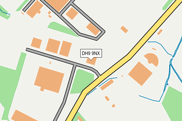 DH9 9NX map - OS OpenMap – Local (Ordnance Survey)