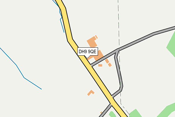 DH9 9QE map - OS OpenMap – Local (Ordnance Survey)