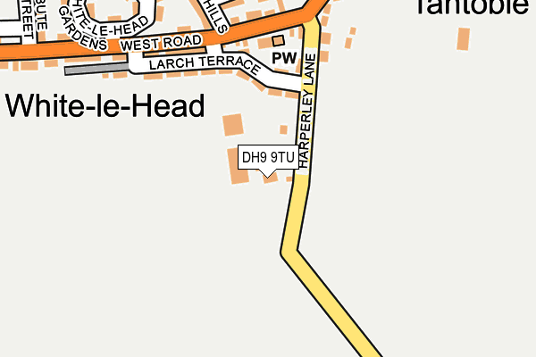 DH9 9TU map - OS OpenMap – Local (Ordnance Survey)