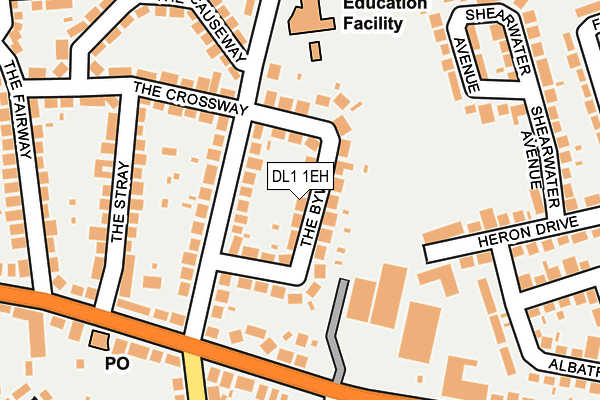 DL1 1EH map - OS OpenMap – Local (Ordnance Survey)
