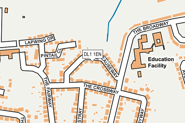 DL1 1EN map - OS OpenMap – Local (Ordnance Survey)