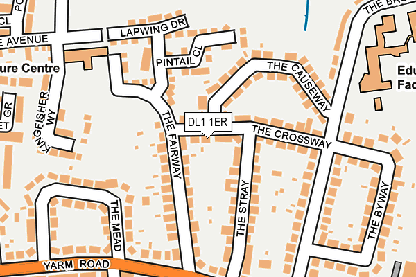 DL1 1ER map - OS OpenMap – Local (Ordnance Survey)