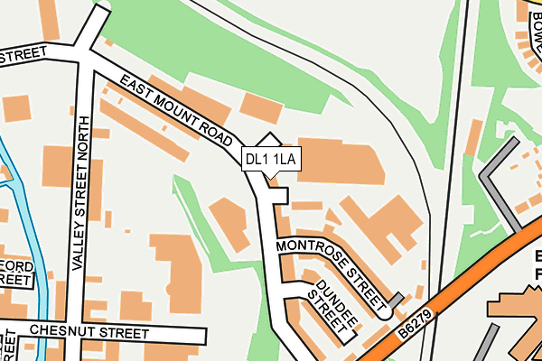 DL1 1LA map - OS OpenMap – Local (Ordnance Survey)