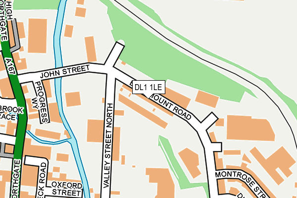 DL1 1LE map - OS OpenMap – Local (Ordnance Survey)