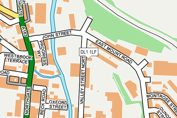 DL1 1LF map - OS OpenMap – Local (Ordnance Survey)