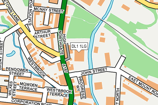 DL1 1LG map - OS OpenMap – Local (Ordnance Survey)