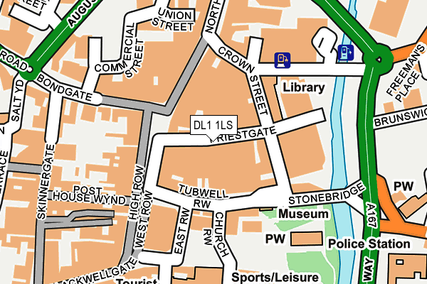 DL1 1LS map - OS OpenMap – Local (Ordnance Survey)