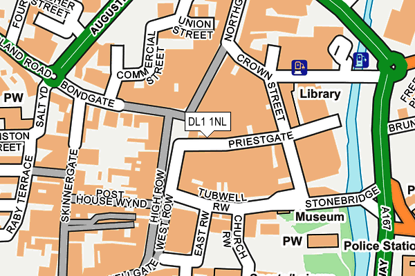 Map of PRIESTGATE BARDFIELD LIMITED at local scale