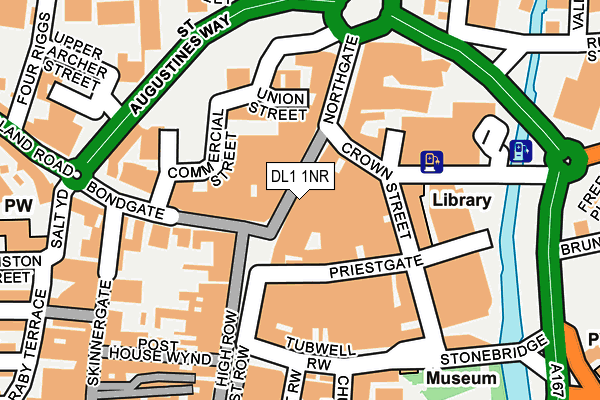 DL1 1NR map - OS OpenMap – Local (Ordnance Survey)