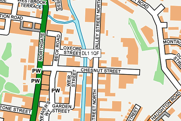 DL1 1QF map - OS OpenMap – Local (Ordnance Survey)