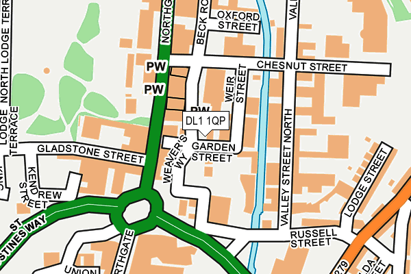 DL1 1QP map - OS OpenMap – Local (Ordnance Survey)