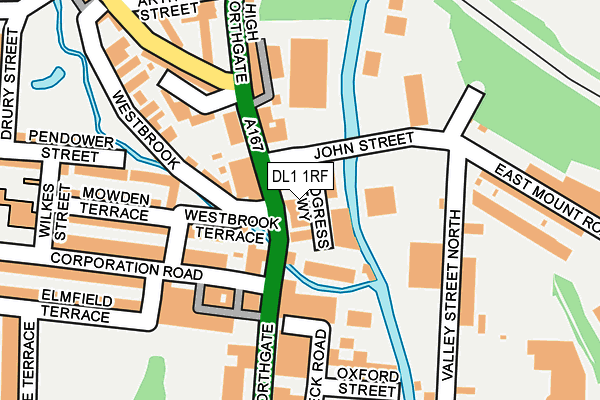 DL1 1RF map - OS OpenMap – Local (Ordnance Survey)